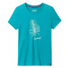Smartwool Women’s Sage Plant Graphic Short Sleeve Tee Slim Fit Deep Lake Outdoorové tričko