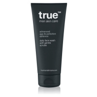 true men skin care Daily face wash with gentle scrubs exfoliační čisticí gel pro muže 200 ml