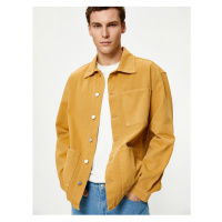 Koton Shirt Jacket Classic Collar Pocket Detailed Buttoned