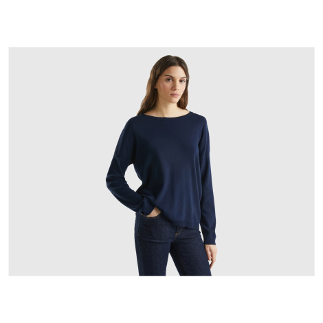 Benetton, Cotton Sweater With Round Neck United Colors of Benetton
