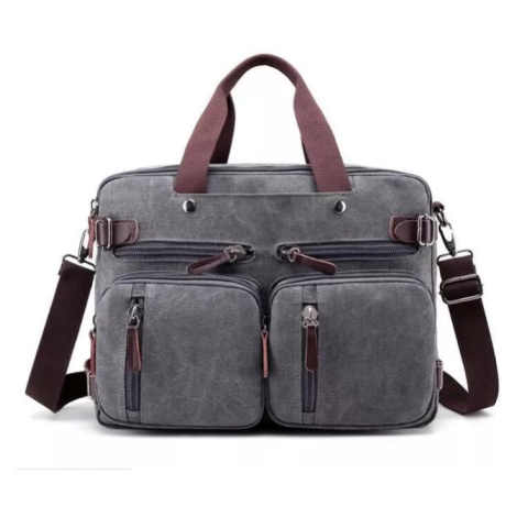 Canvasio Pánská plátěná taška crossbody Savior Šedá 18L