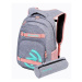 Meatfly EXILE Backpack, Pink / Grey Heather