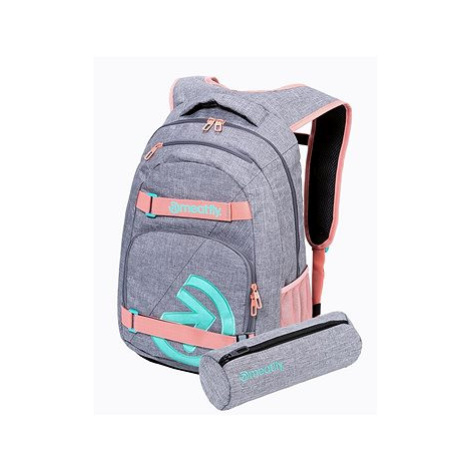 Meatfly EXILE Backpack, Pink / Grey Heather