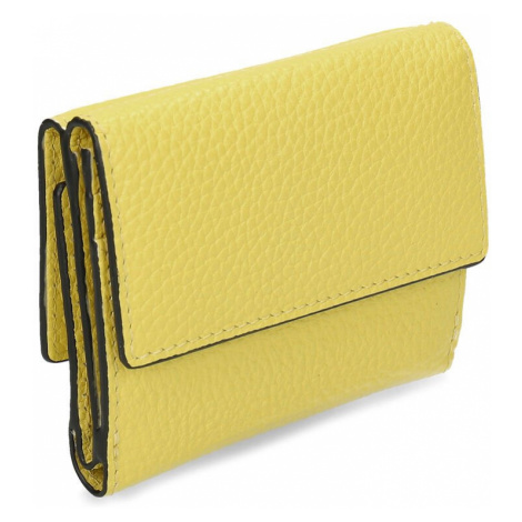 Malá žlutá dámská kožená peněženka | Modio.cz