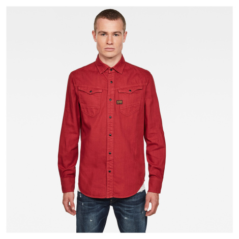 G-STAR Shirt - Arc slim shirt l\s red