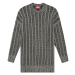 Šaty diesel m-pantesse knitwear šedá