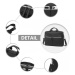 Konofactory Černá elegantní cestovní taška přes rameno "Casual" - M (35l)