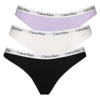 Calvin Klein 3 PACK - dámská tanga PLUS SIZE QD3800E-HVN