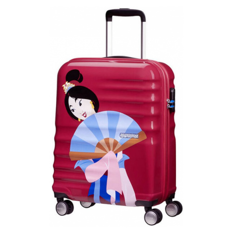 American Tourister Kabinový cestovní kufr Wavebreaker Disney Deluxe Princess 36 l - vínová
