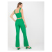 Zelený dámský ležérní set s kalhotami