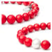 Gaura Pearls Náramek Matea - sladkovodní perla, Korál 202-53B Červená 19 cm (S)