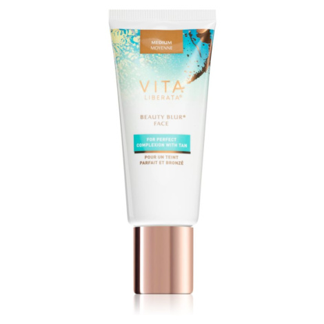 Vita Liberata Beauty Blur Face tónovaný samoopalovací krém pro rozjasnění a hydrataci odstín Med