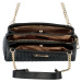 Luxusní dámská kabelka přes rameno Angelika, černá