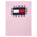 Tommy Jeans Mikina tmavě modrá / pink / červená / bílá