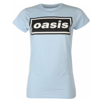 Tričko metal dámské Oasis - Decca Logo Sky Blue - NNM - RTOASGSSBDE