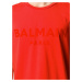 BALMAIN Paris Logo Red tričko