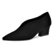 Elegantní semišové boty dámské na podpatku - MODRÉ