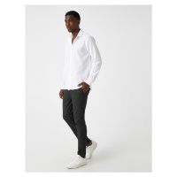 Koton Basic Woven Trousers Buttoned