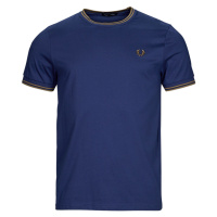 Fred Perry TWIN TIPPED T-SHIRT Modrá