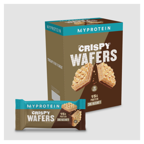Protein Wafer Oplatky - 10Tyčinky - Čokoláda a Lískový oříšek Myprotein