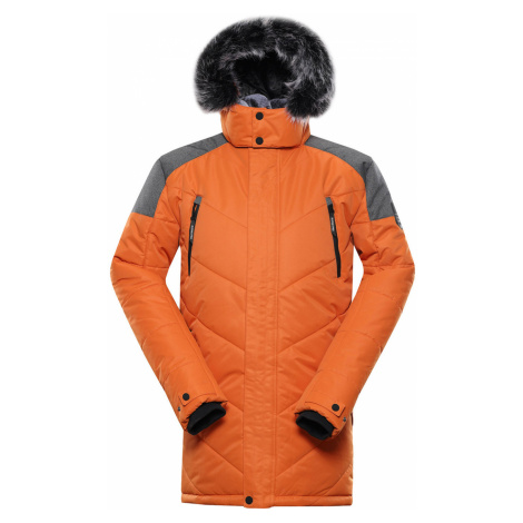 Alpine Pro Icyb 7 Pánská zimní bunda MJCU486 spáleně oranžová
