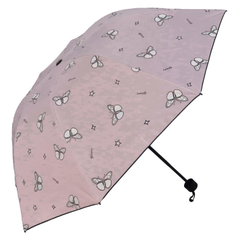 Deštník měnící barvu Butterfly, růžový Delami