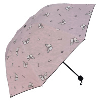 Deštník měnící barvu Butterfly, růžový