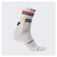 CASTELLI Cyklistické ponožky klasické - SOUDAL QUICK-STEP 23 - bílá