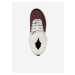 Hnědé dámské zimní boty v semišové úpravě Skechers