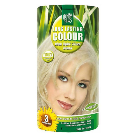 HENNA PLUS Přírodní barva na vlasy 10.01 Stříbrná blond 100 ml HennaPlus