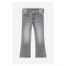 H & M - Superstretch Flared Leg Jeans - šedá