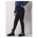 Černé dámské džíny s vysokým pasem -black Černá