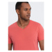 Ombre Pánské tričko s krátkým rukávem Heman růžová Růžová