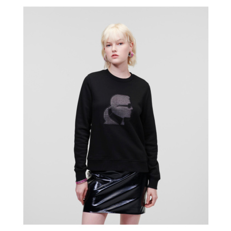 Mikina karl lagerfeld karl kameo check sweatshirt černá