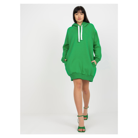 Dámská dlouhá mikina - zelená Fashionhunters