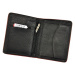 Luxusní pánská kožená peněženka Pierre Cardin Maxim, černo-červená
