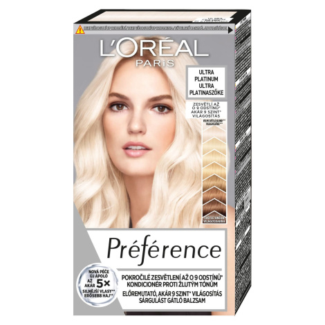 L´Oréal Paris Zesvětlující barva na vlasy Blondissimes Préférence Ultra Platinum L’Oréal Paris