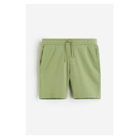 H & M - Teplákové šortky Regular Fit - zelená H&M