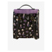 Hnědo-fialový vzorovaný batoh Santoro