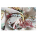 Květované áčkové šaty s plisovanými detaily