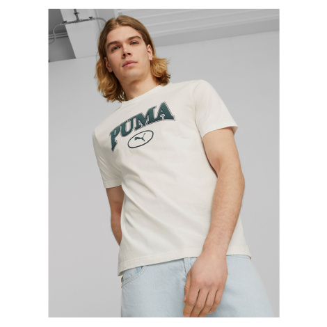 Krémové pánské tričko Puma Squad