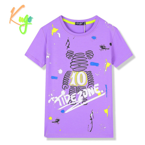 Dětské tričko - KUGO FC0272, fialová Barva: Fialová
