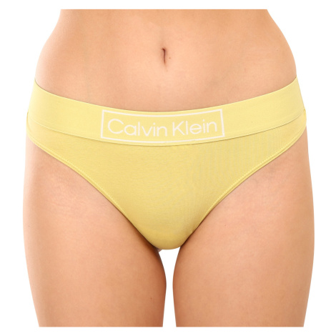 Dámská tanga Calvin Klein žlutá (QF6774E-9LD)