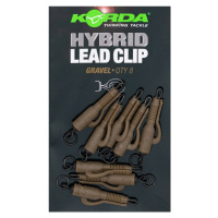 Korda závěsky hybrid lead clips 8 ks - gravel