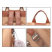 Konofactory Hnědý kožený batoh s přívěskem 2v1 „Famous“ 8L