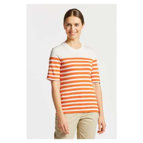 TRIČKO GANT STRIPED SS T-SHIRT oranžová