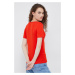 Bavlněné tričko United Colors of Benetton červená barva