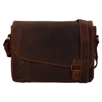 GREENWOOD Pánská kožená taška na notebook 837 sandal