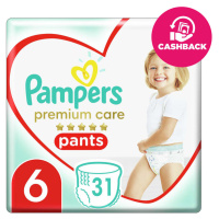 Pampers Premium Care Pants 6 EXTRA LARGE 15+ kg 31 ks