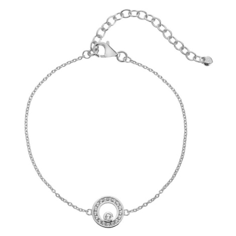 Hot Diamonds Stříbrný náramek s diamantem a topazy Orbit DL661